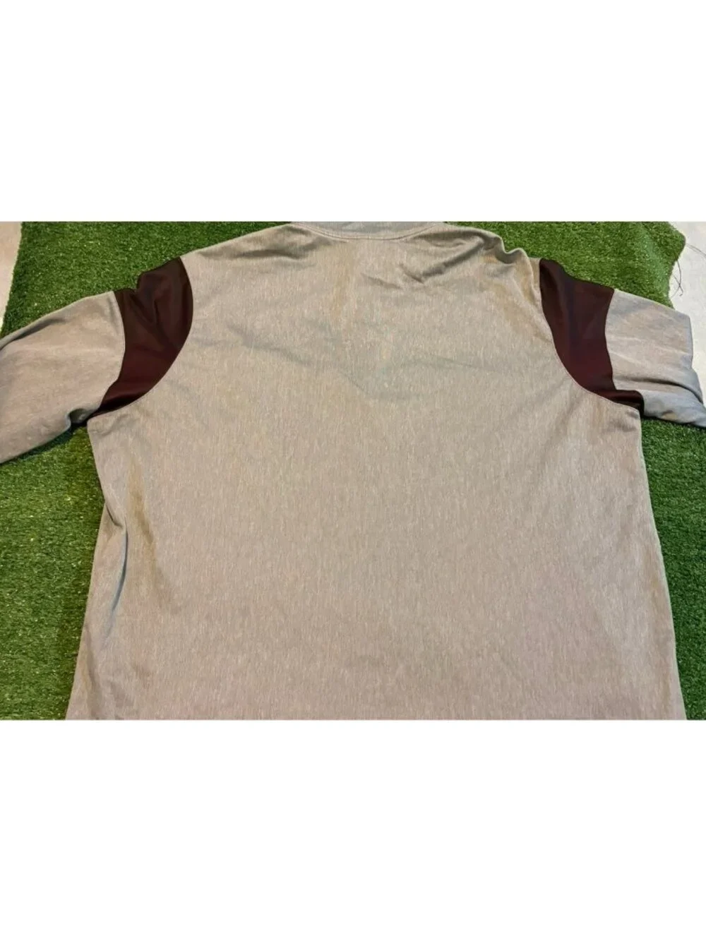 Ohio State Buckeyes 1/4 zip mens 2XL gray black nike jacket pullover football